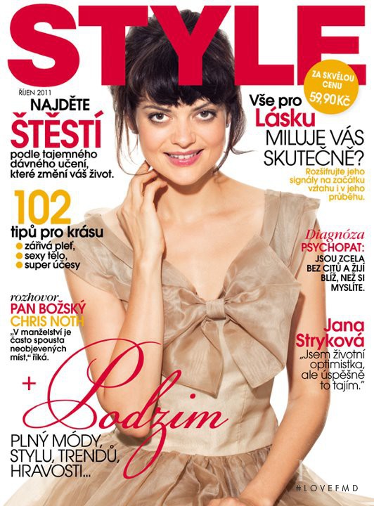 Jana Strykova featured on the Style cover from October 2011