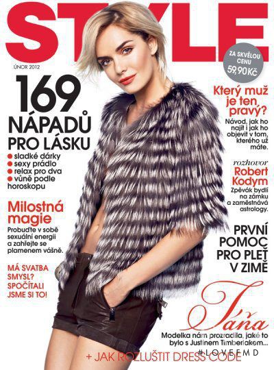 Tatana Kucharova featured on the Style cover from February 2012