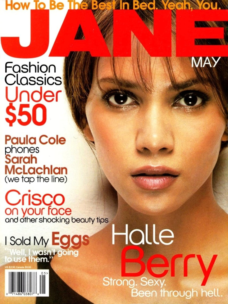 Halle Berry featured on the Jane cover from May 1998