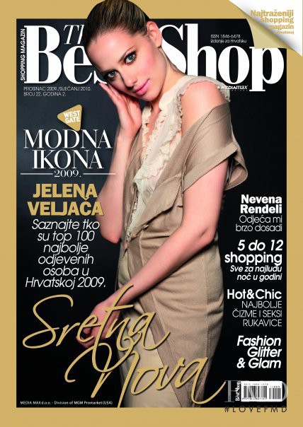 Jelena Veljaca featured on the The Best Shop Croatia cover from December 2009