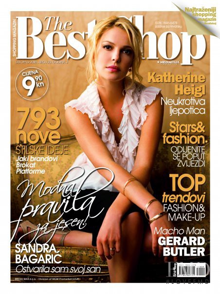 Katherine Heigl featured on the The Best Shop Croatia cover from October 2009
