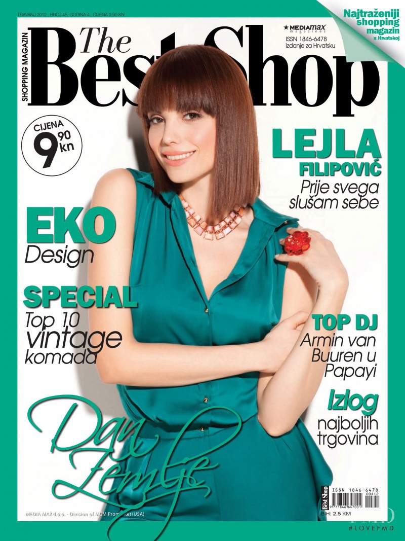 Lejla Filipovic featured on the The Best Shop Croatia cover from April 2012