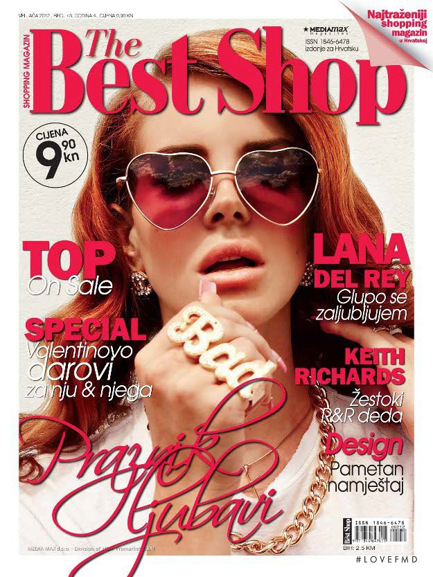 Lana del Rey featured on the The Best Shop Croatia cover from February 2012