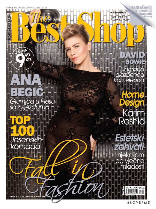 Ana Begic featured on the The Best Shop Croatia cover from November 2012