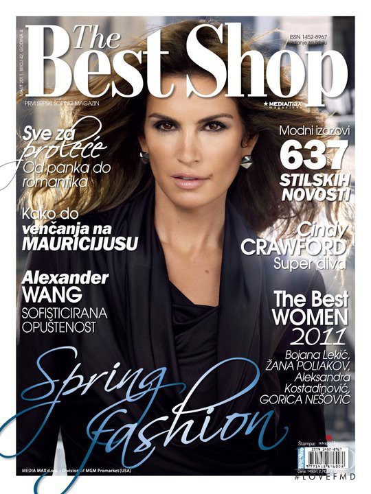 Cindy Crawford featured on the The Best Shop Serbia cover from March 2011