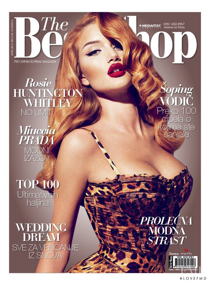 Rosie Huntington-Whiteley featured on the The Best Shop Serbia cover from April 2012