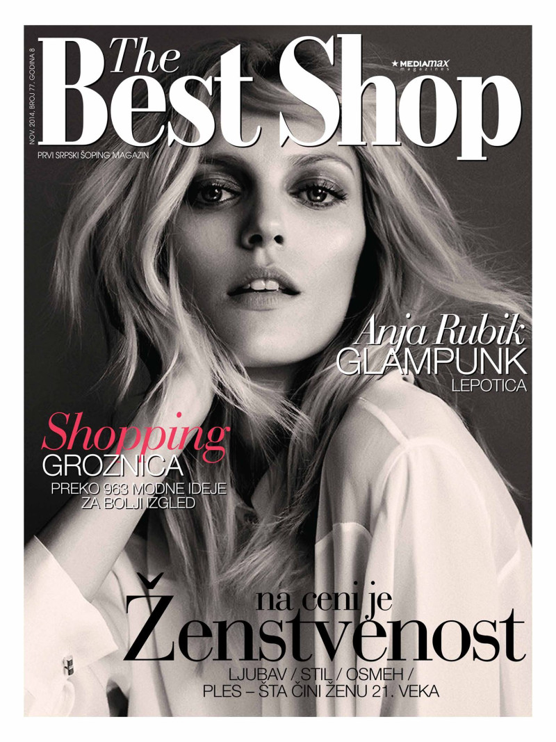 Anja Rubik featured on the The Best Shop Serbia cover from November 2014