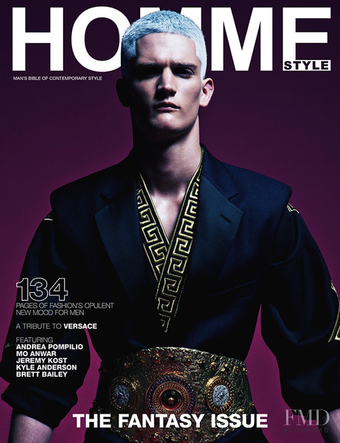 Kevin Mertens featured on the Homme Style cover from April 2013