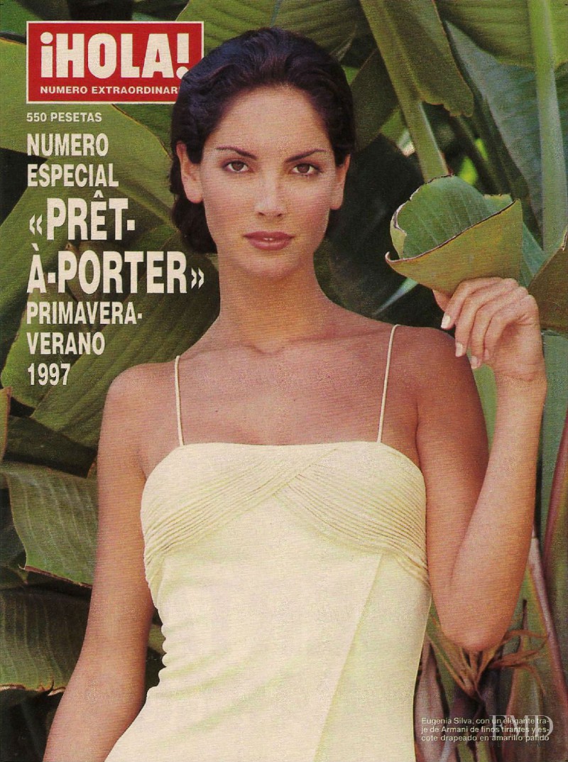 Eugenia Silva featured on the Hola! Pret a Porter cover from March 1997