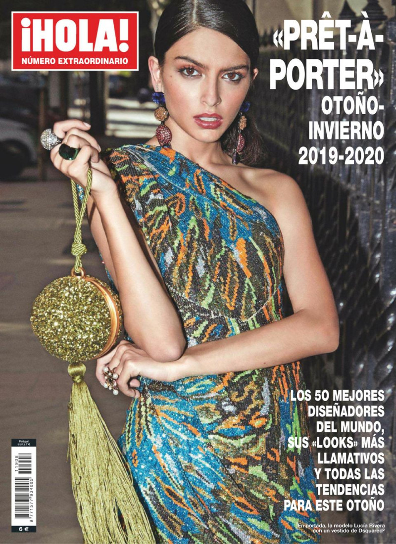 Lucia Rivera featured on the Hola! Pret a Porter cover from September 2019