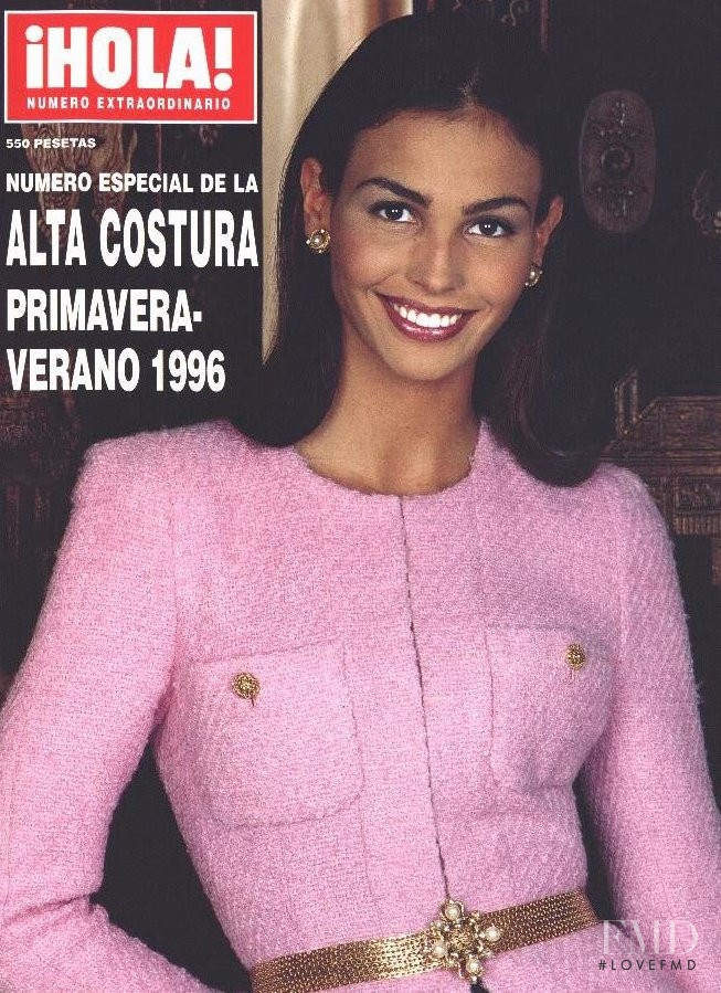 Ines Sastre featured on the Hola! cover from February 1996