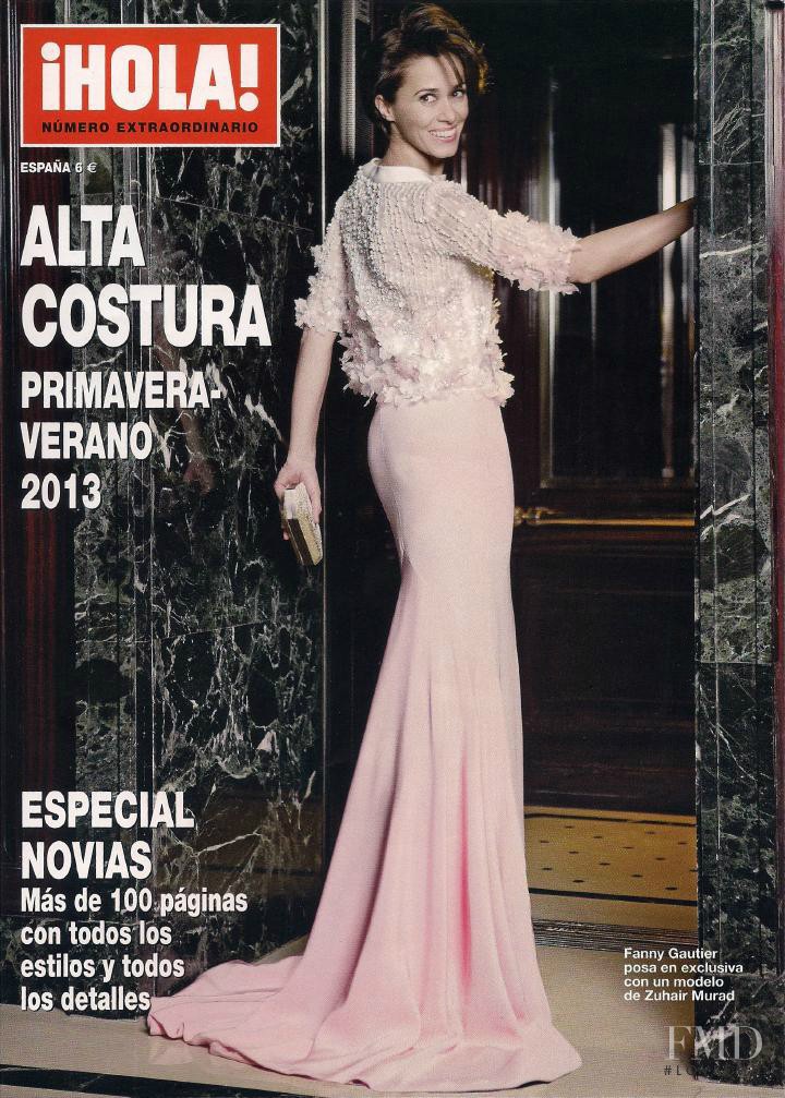 Fanny Gautier featured on the Hola! Alta Costura cover from March 2013