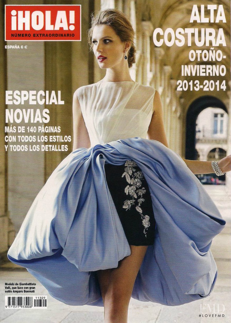 Amparo Bonmati featured on the Hola! Alta Costura cover from September 2013