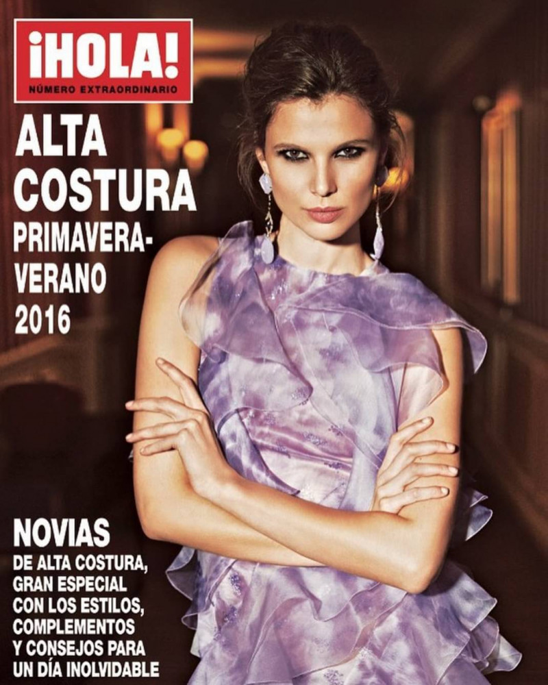 Amparo Bonmati featured on the Hola! Alta Costura cover from March 2016