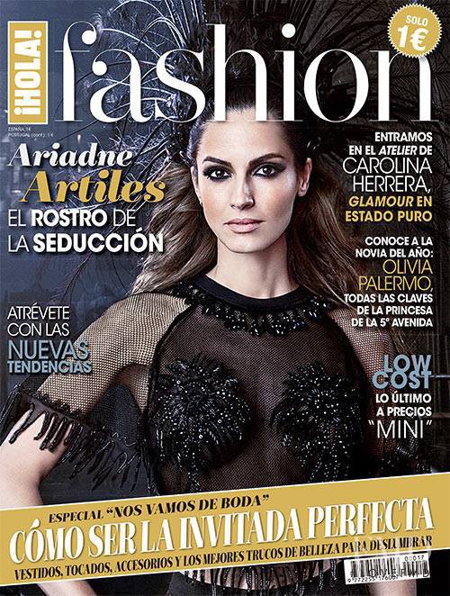 Ariadne Artiles featured on the Hola! Fashion cover from February 2014