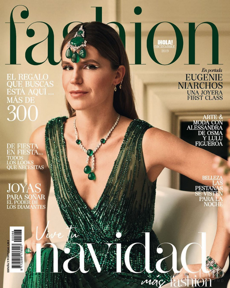 Eugenie Niarchos featured on the Hola! Fashion cover from December 2019