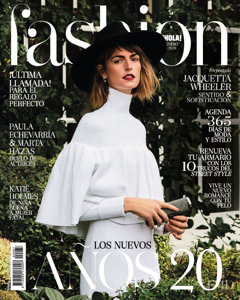Jacquetta Wheeler featured on the Hola! Fashion cover from January 2020