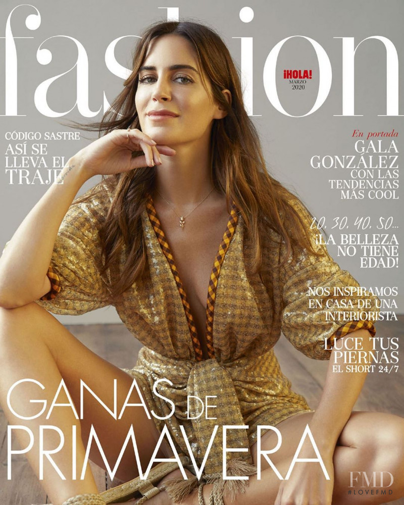 Gala Gonzalez featured on the Hola! Fashion cover from March 2020