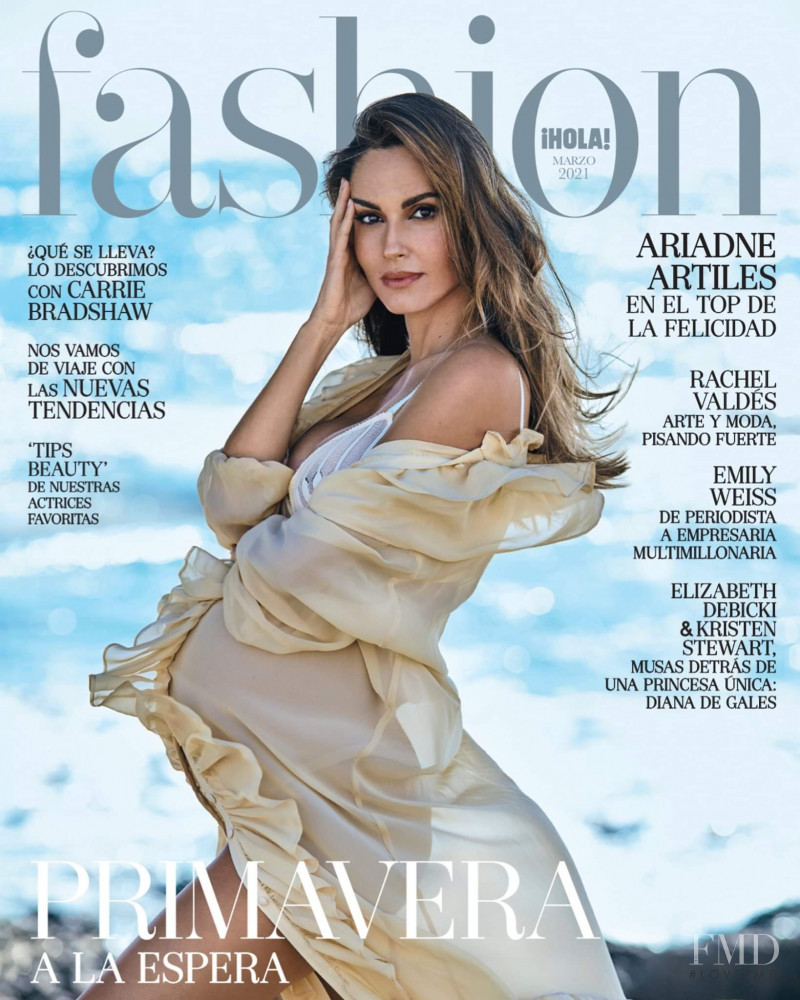 Ariadne Artiles featured on the Hola! Fashion cover from March 2021