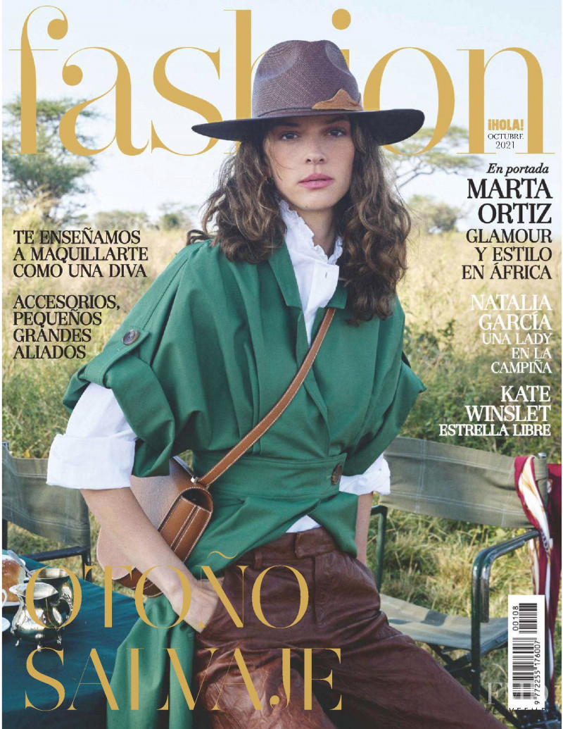 Marta Ortiz featured on the Hola! Fashion cover from October 2021