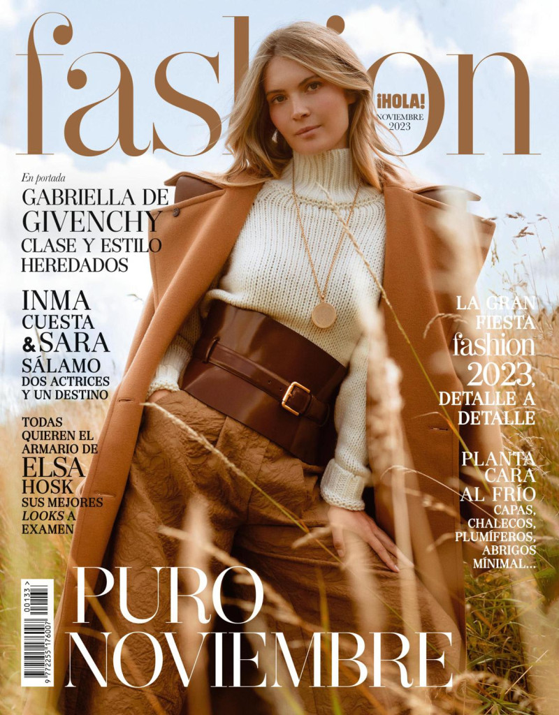 Gabriella de Givenchy featured on the Hola! Fashion cover from November 2023