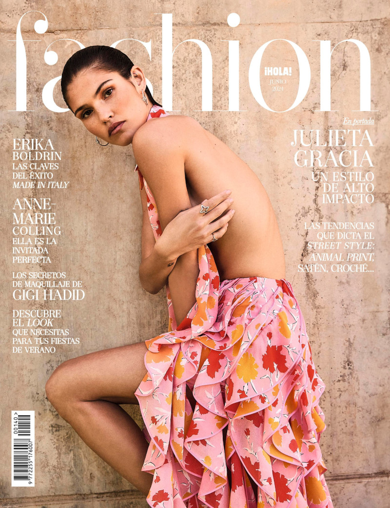 Julieta Gracia featured on the Hola! Fashion cover from June 2024