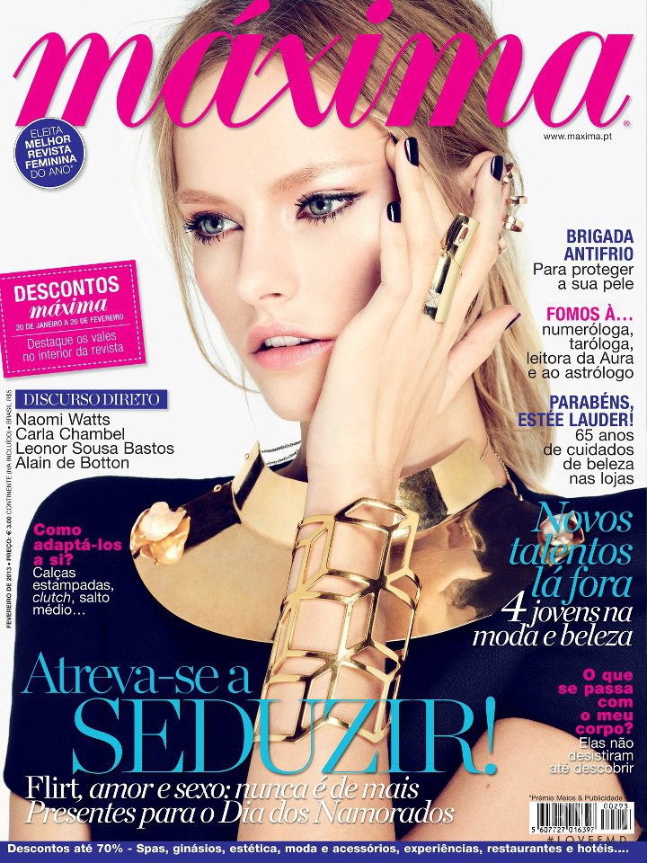 Nathallia Krauchanka featured on the Máxima Portugal cover from February 2013