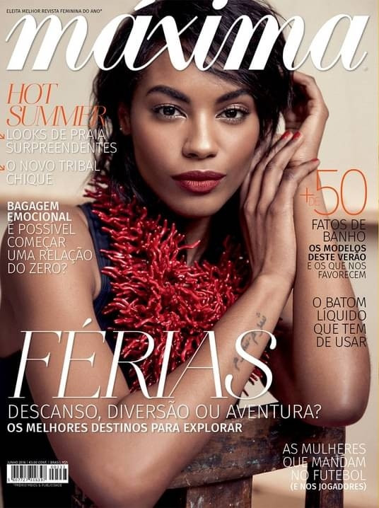 Sharam Diniz featured on the Máxima Portugal cover from June 2016