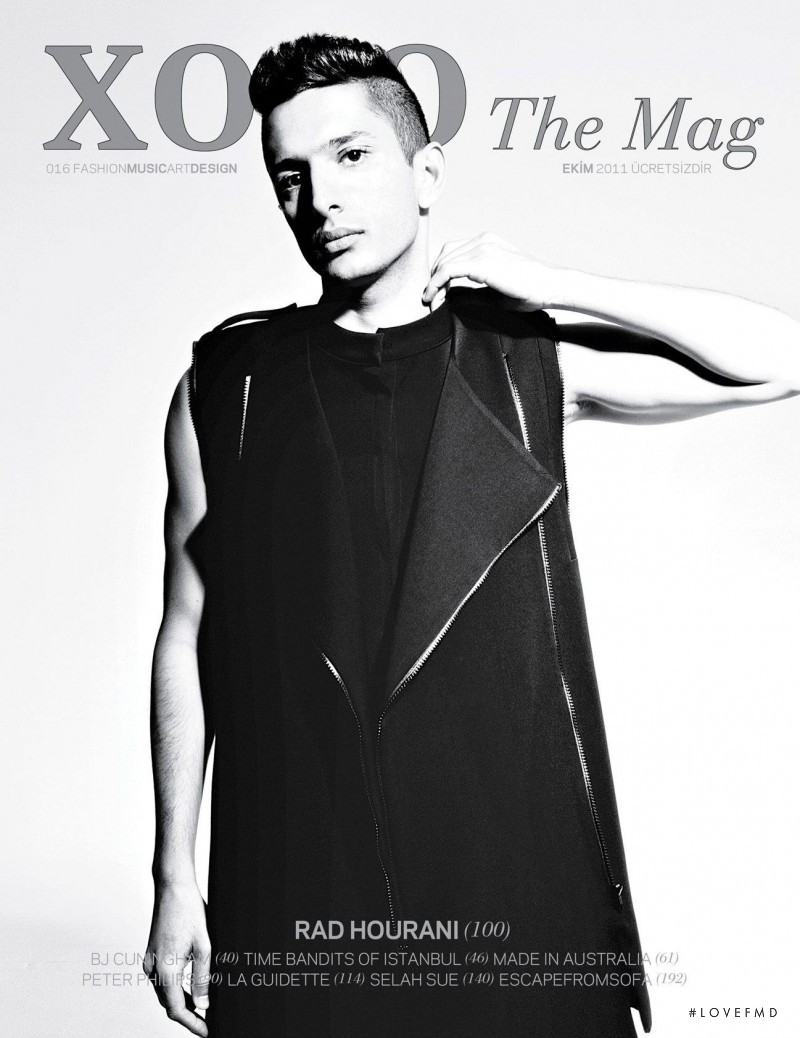 Rad Hourani featured on the XOXO The Mag cover from October 2011