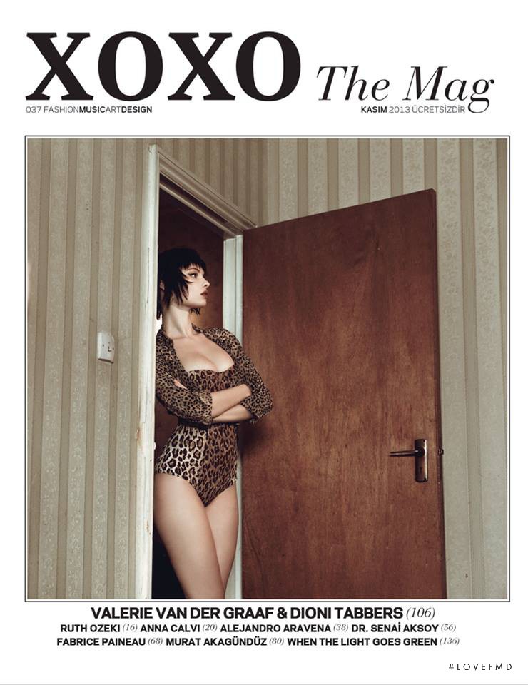 Dioni Tabbers featured on the XOXO The Mag cover from November 2013