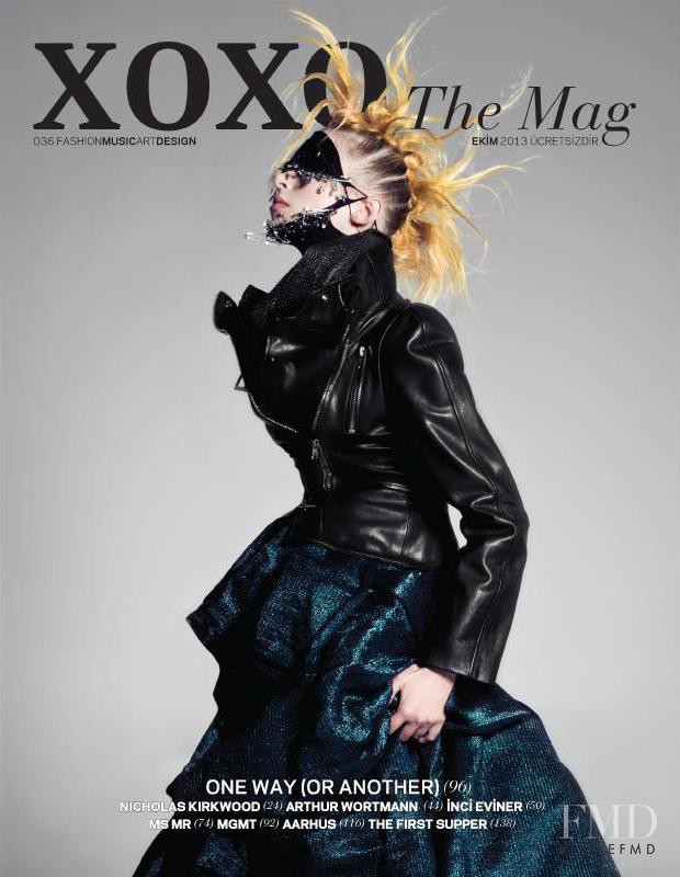Lina Berg featured on the XOXO The Mag cover from October 2013