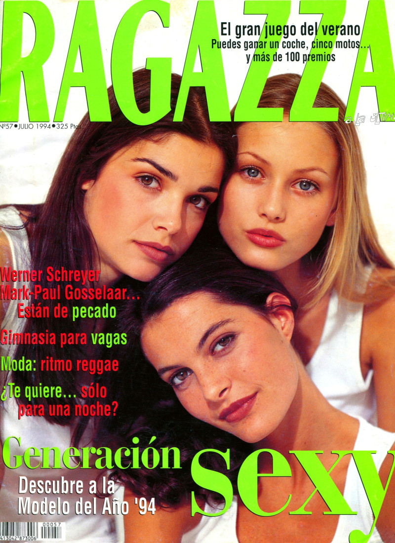 Ana Valderas featured on the Ragazza Spain cover from July 1994