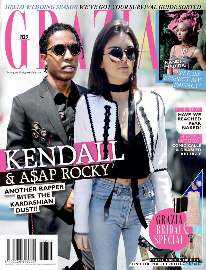 Kendall Jenner featured on the Grazia South Africa cover from August 2016