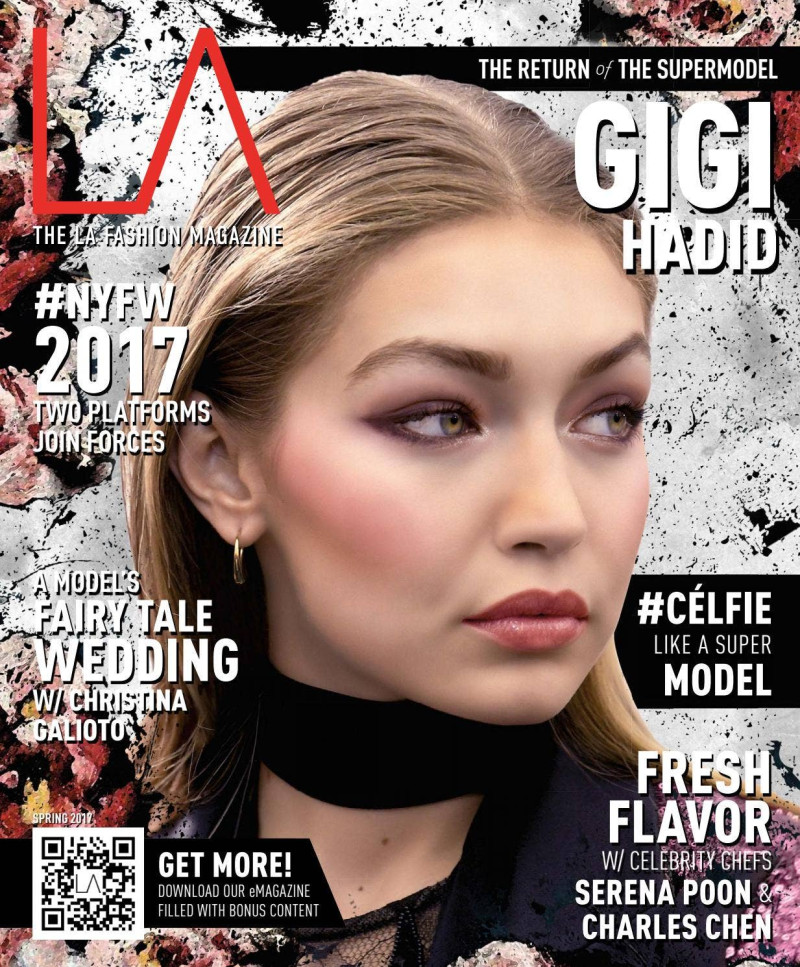 Gigi Hadid featured on the The Los Angeles Fashion cover from March 2017