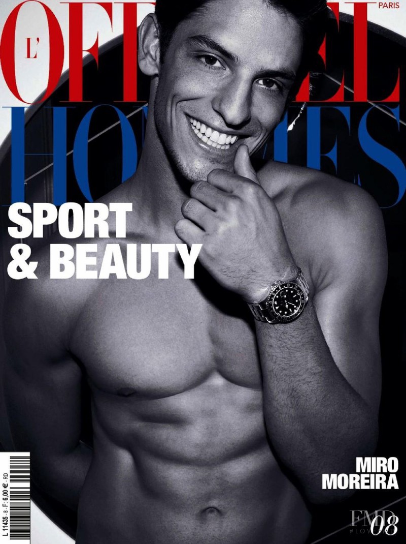 Miro Moreira featured on the L\'Officiel Hommes Paris cover from May 2007