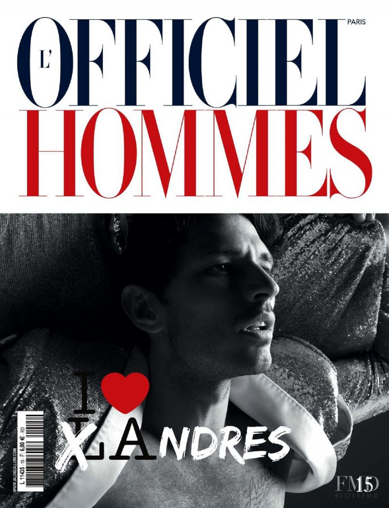 Andres Velencoso featured on the L\'Officiel Hommes Paris cover from January 2009