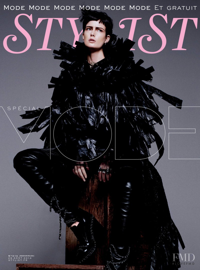 Zlata Mangafic featured on the Stylist France cover from August 2013