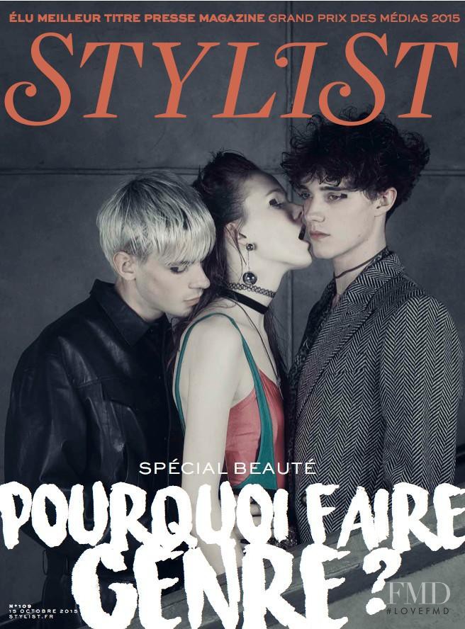 Kiki Willems featured on the Stylist France cover from October 2015