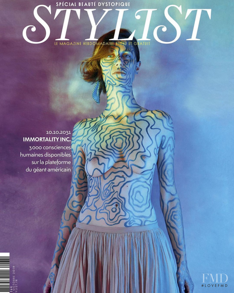 Roos Van Bosstraeten featured on the Stylist France cover from October 2019