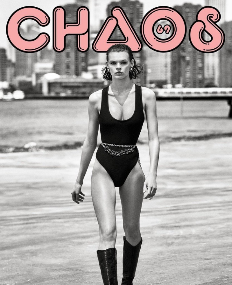 Cara Taylor featured on the Chaos cover from September 2017