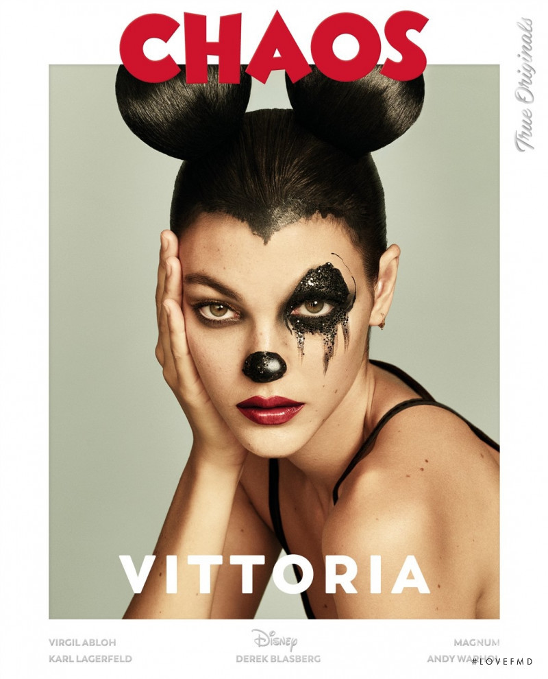 Vittoria Ceretti featured on the Chaos cover from December 2018