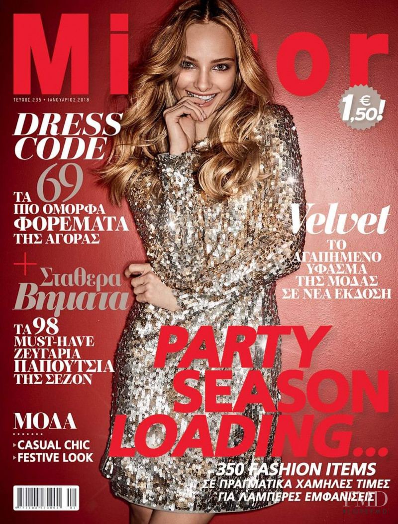 Xenia Belskaya featured on the Mirror cover from January 2018