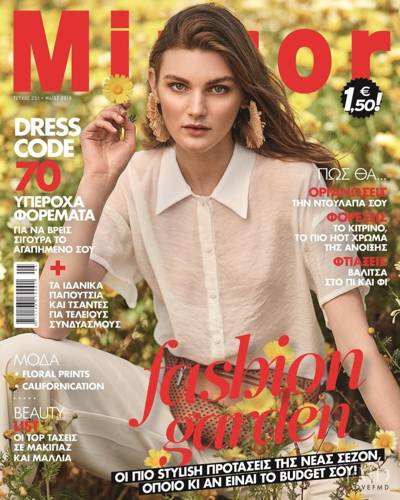 Nastya Abramova featured on the Mirror cover from May 2019