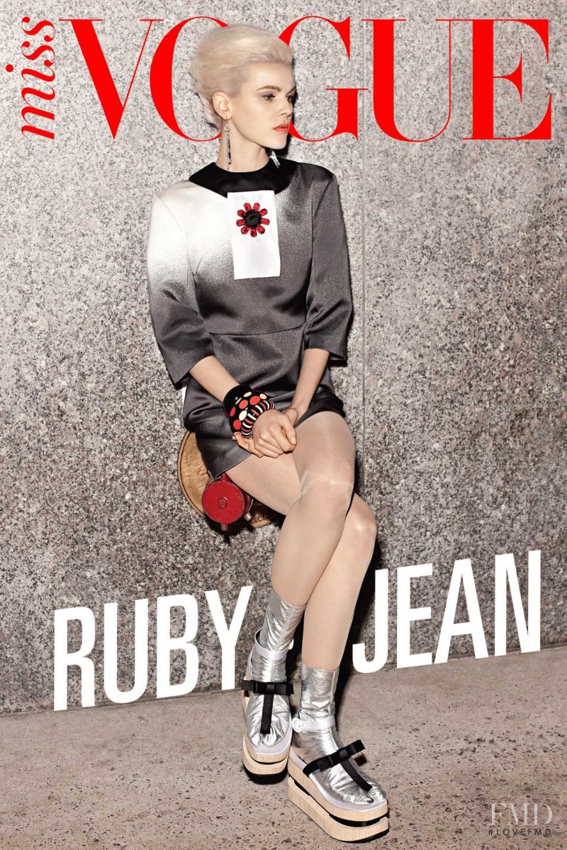 Ruby Jean Wilson featured on the Miss Vogue Australia cover from February 2013