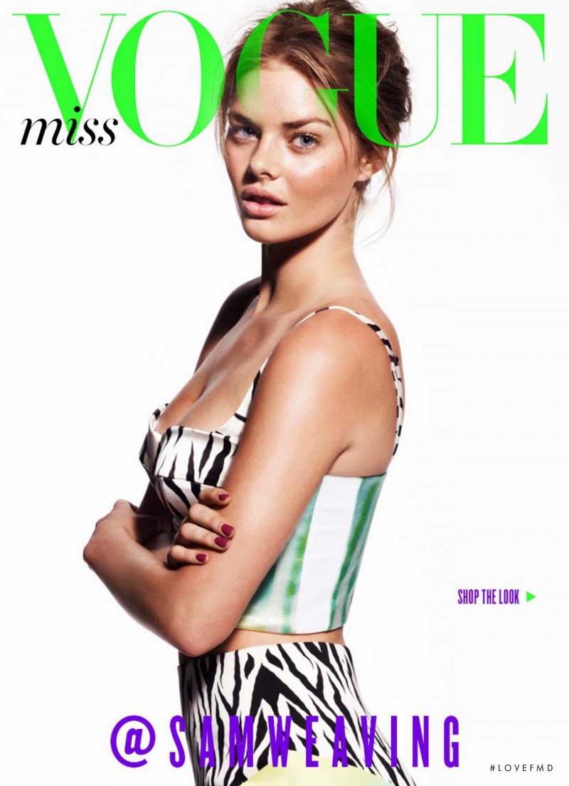 Samara Weaving featured on the Miss Vogue Australia cover from January 2013