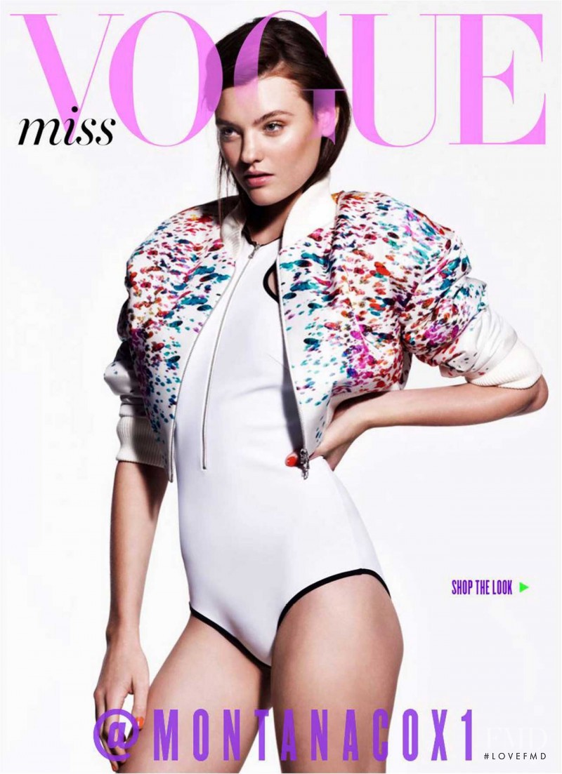 Montana Cox featured on the Miss Vogue Australia cover from January 2013