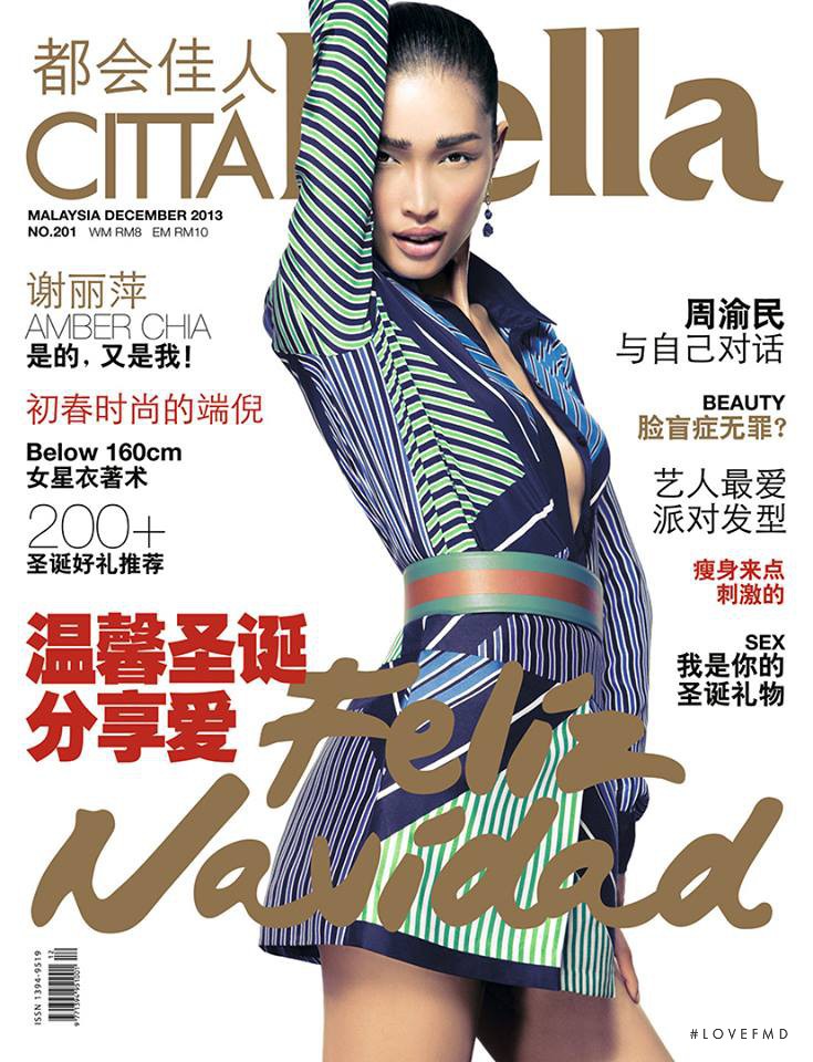 Amber Chia featured on the Citta Bella cover from December 2013