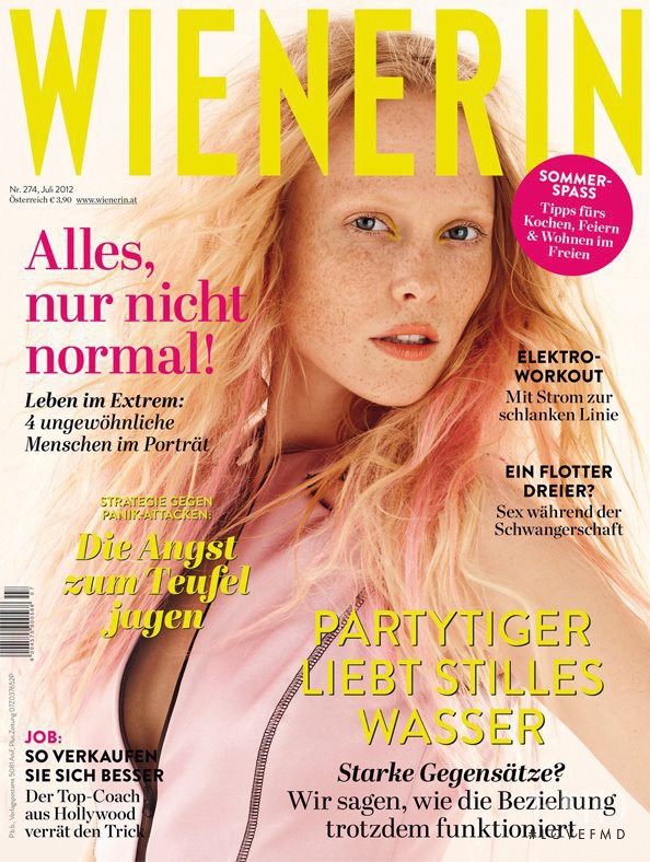 Claudia Tassone featured on the Wienerin cover from July 2012