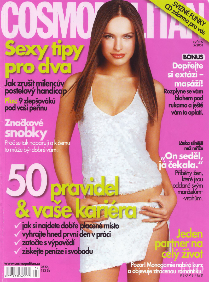 Ljupka Gojic featured on the Cosmopolitan Czech Republic cover from May 2001