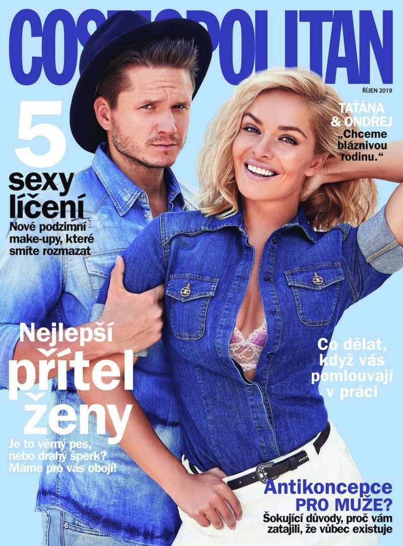 Ondrej Brzobohaty featured on the Cosmopolitan Czech Republic cover from October 2019